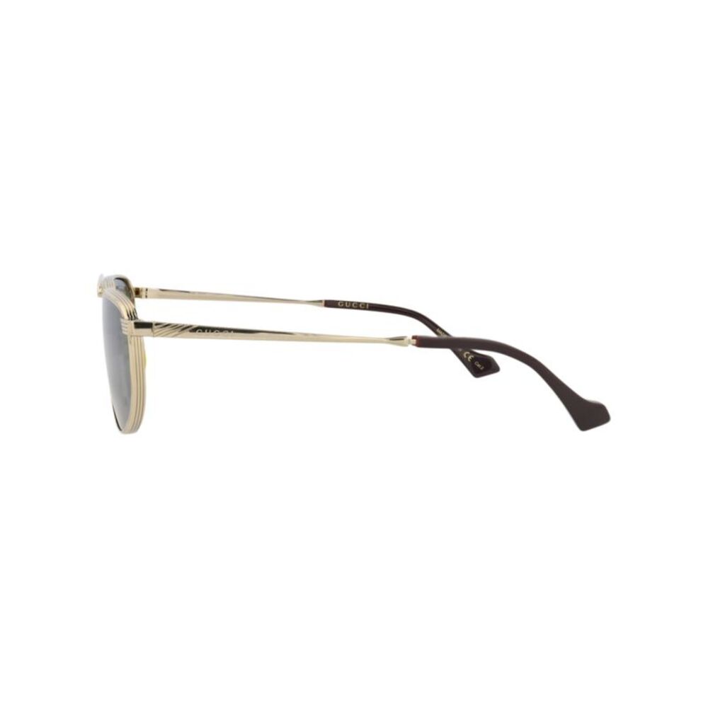 Gucci Aviator-Frame Metal Sunglasses Gold Mens - Picture 3 of 6